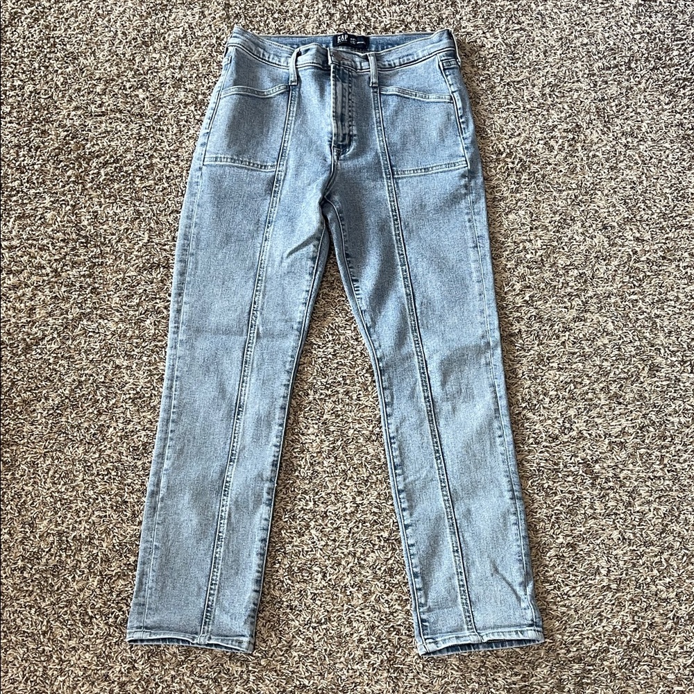 GAP Light Blue Slim Straight Women’s Jeans with Front Seams
